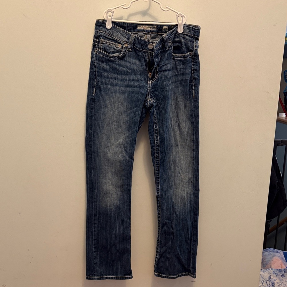 BKE Women's Flare & Wide Leg Jeans - Dark Blue